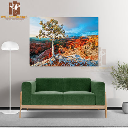 Snow Storm in Bryce High Quality Unframed Poster Print & Waterproof Poster Print Wall Décor