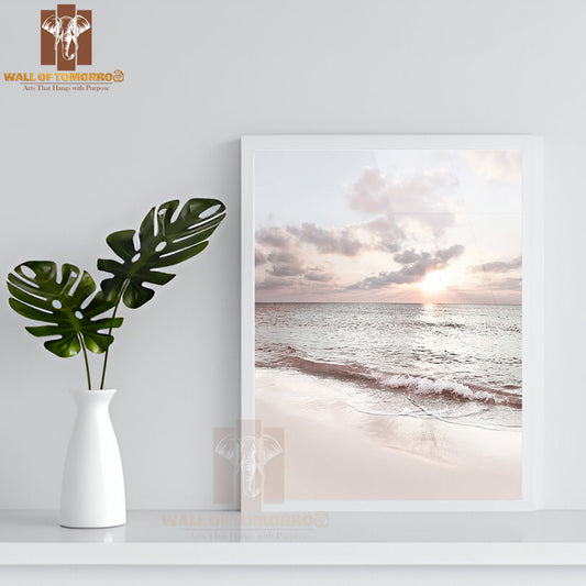 Waves At Seven Mile Beach High Quality Glass Frame Wall Décor