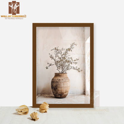Boho Flower Pot High Quality Glass Frame Wall Décor