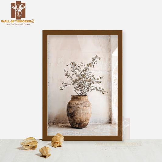 Boho Flower Pot High Quality Glass Frame Wall Décor