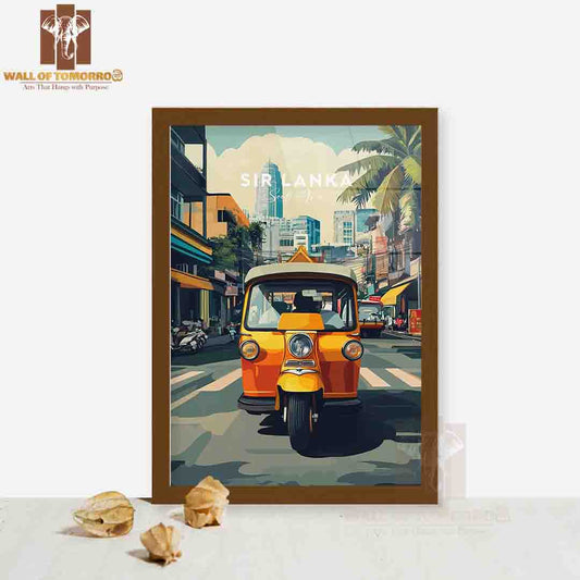 South Asia, Sri Lanka Travel High Quality Glass Frame Wall Décor