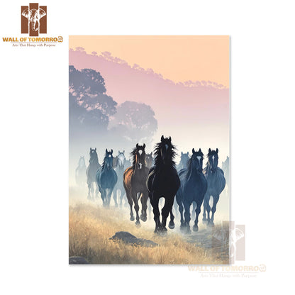 Running Horses Animals High Quality Unframed Poster Print & Laminated Poster Print Wall Décor in Sri Lanka
