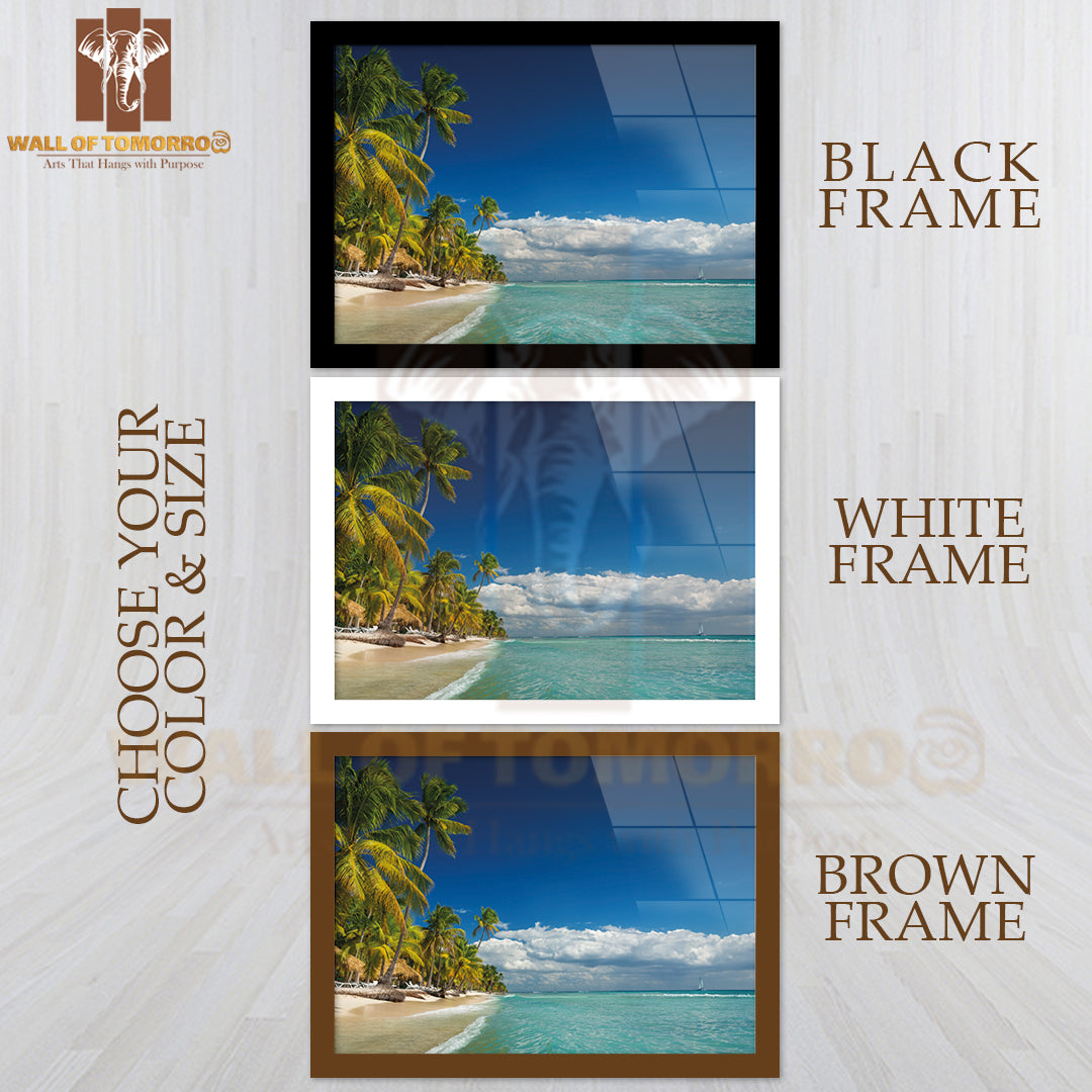 Landscape Of Paradise Tropical Island Beach High Quality Unframed Poster Print & Waterproof Poster Print Wall Décor