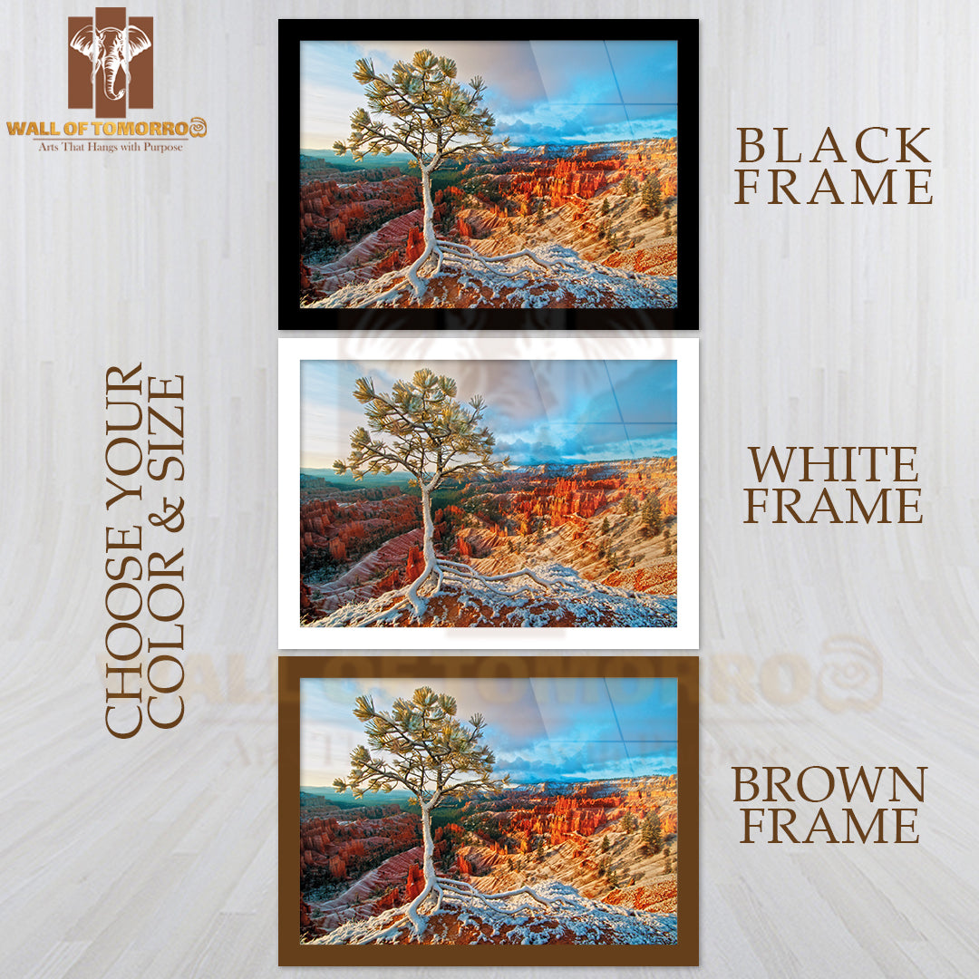 Snow Storm in Bryce High Quality Unframed Poster Print & Waterproof Poster Print Wall Décor