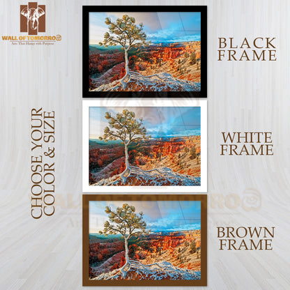 Snow Storm in Bryce High Quality Unframed Poster Print & Waterproof Poster Print Wall Décor