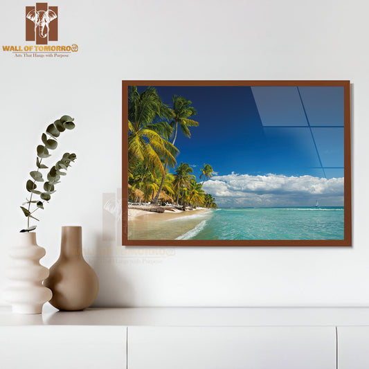 Landscape Of Paradise Tropical Island Beach High Quality Unframed Poster Print & Waterproof Poster Print Wall Décor