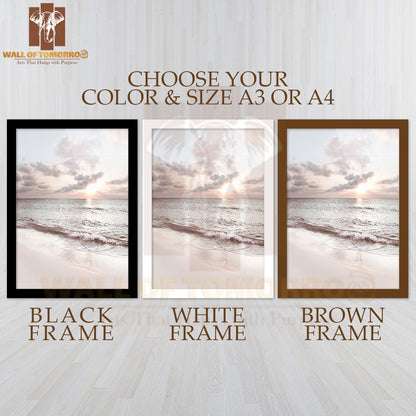 Waves At Seven Mile Beach High Quality Glass Frame Wall Décor
