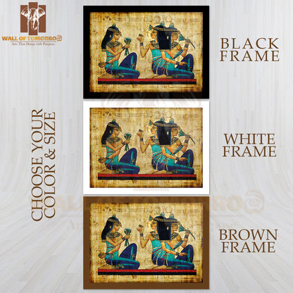 Paint Egyptian Art High Quality Glass Frame Wall Décor