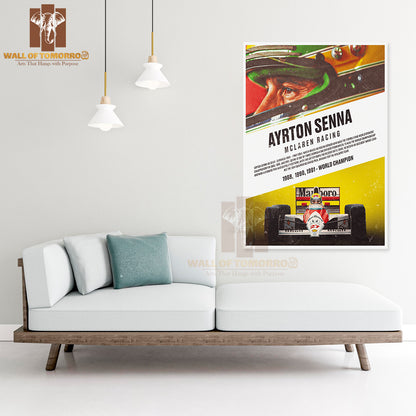 Famous Racer In McLaren Racing Gear Sports High Quality Unframed Poster Print & Waterproof Poster Print Wall Décor