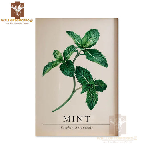 Mint Kitchen Botanicals Kitchen & Restaurant High Quality Unframed Poster Print & Waterproof Poster Print Wall Décor in Sri Lanka
