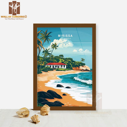 Mirissa Sri Lanka Travel High Quality Glass Frame Wall Décor