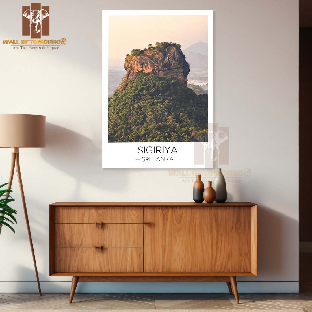 Sigiriya Rock, Sri Lanka Travel High Quality Unframed Poster Print & Laminated Poster Print Wall Décor