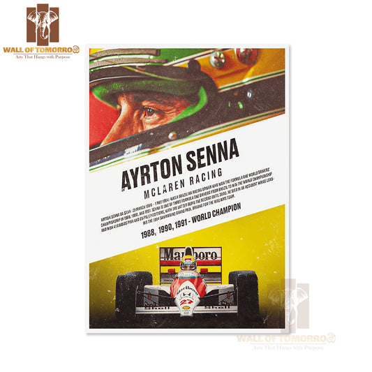 Famous Racer In McLaren Racing Gear Sports High Quality Unframed Poster Print & Waterproof Poster Print Wall Décor