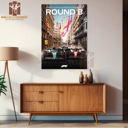 Action Shot from F1 2019 Round 8 Sports High Quality Unframed Poster Print & Waterproof Poster Print Wall Décor