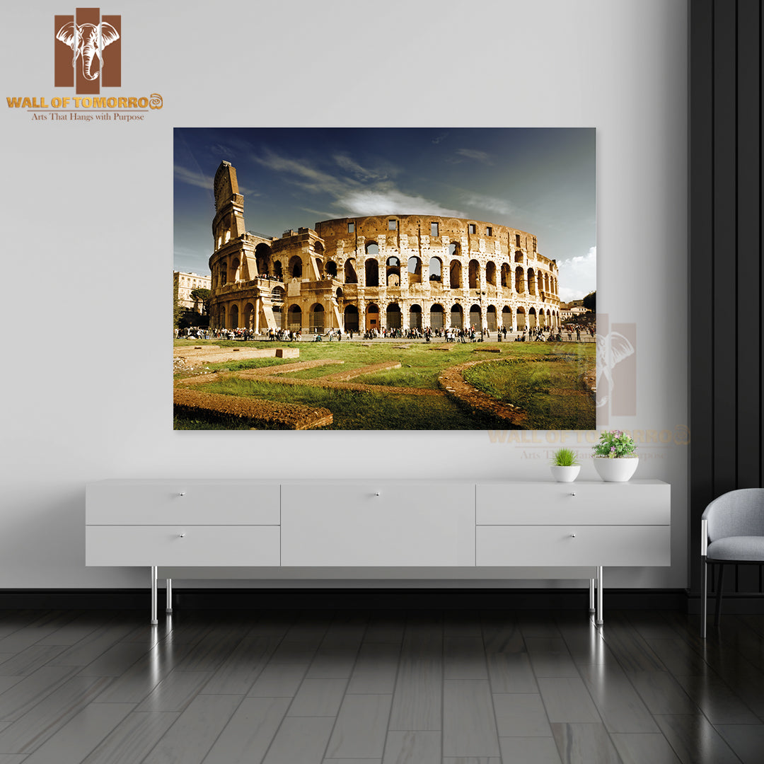 Colosseum In Rome, Italy Travel High Quality Unframed Poster Print & Waterproof Poster Print Wall Décor