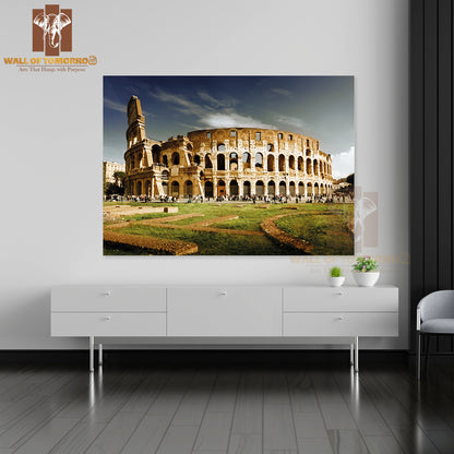 Colosseum In Rome, Italy Travel High Quality Unframed Poster Print & Waterproof Poster Print Wall Décor