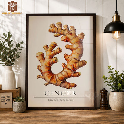 Ginger Kitchen Botanicals Kitchen & Restaurant High Quality Glass Frame Wall Décors in Sri Lanka