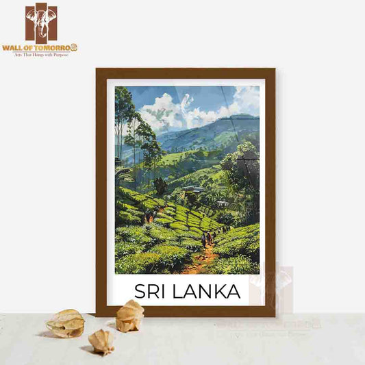 Nuwara Eliya Sri Lanka Travel High Quality Glass Frame Wall Décor