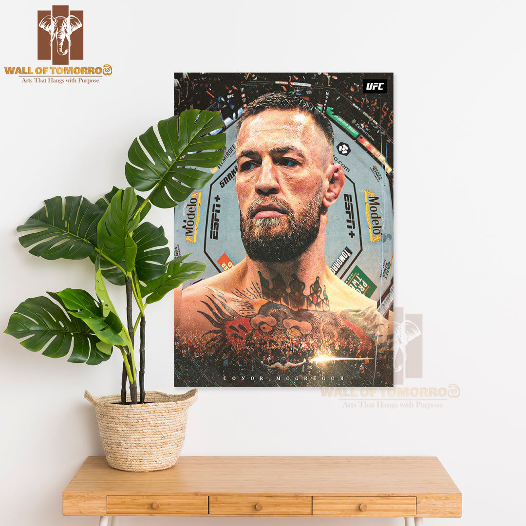 Famous Fighter Emphasizing His Status Sports High Quality Unframed Poster Print & Waterproof Poster Print Wall Décor