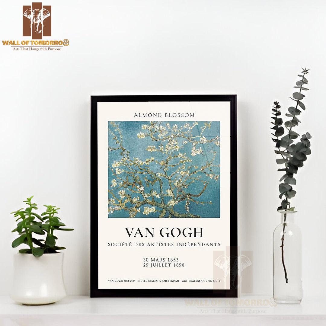 Van Gogh Almond Blossom High Quality Glass Frame Wall Décor