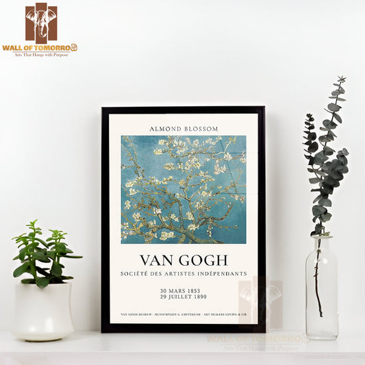 Van Gogh Almond Blossom High Quality Glass Frame Wall Décor
