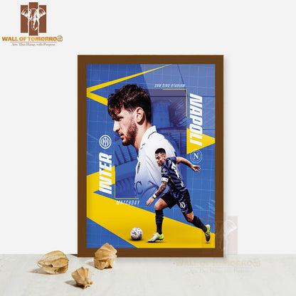 Football Clash Famous Basketball Team Players Sports High Quality Glass Frame Wall Décor