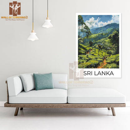 Nuwara Eliya Sri Lanka Travel High Quality Unframed Poster Print & Waterproof Poster Print Wall Décor