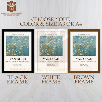 Van Gogh Almond Blossom High Quality Glass Frame Wall Décor