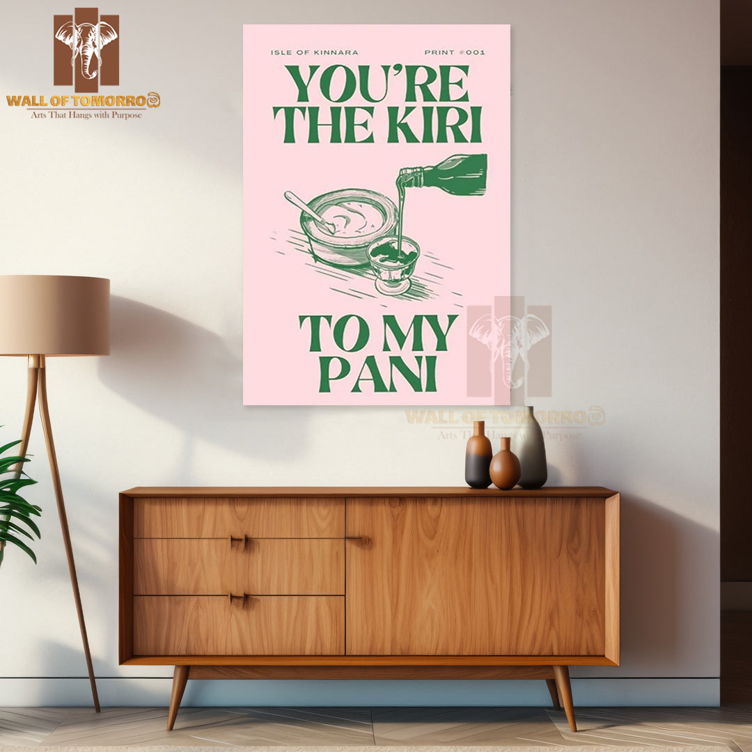 Kiri Pani Sri Lankan High Quality Unframed Poster Print & Waterproof Poster Print Wall Décor