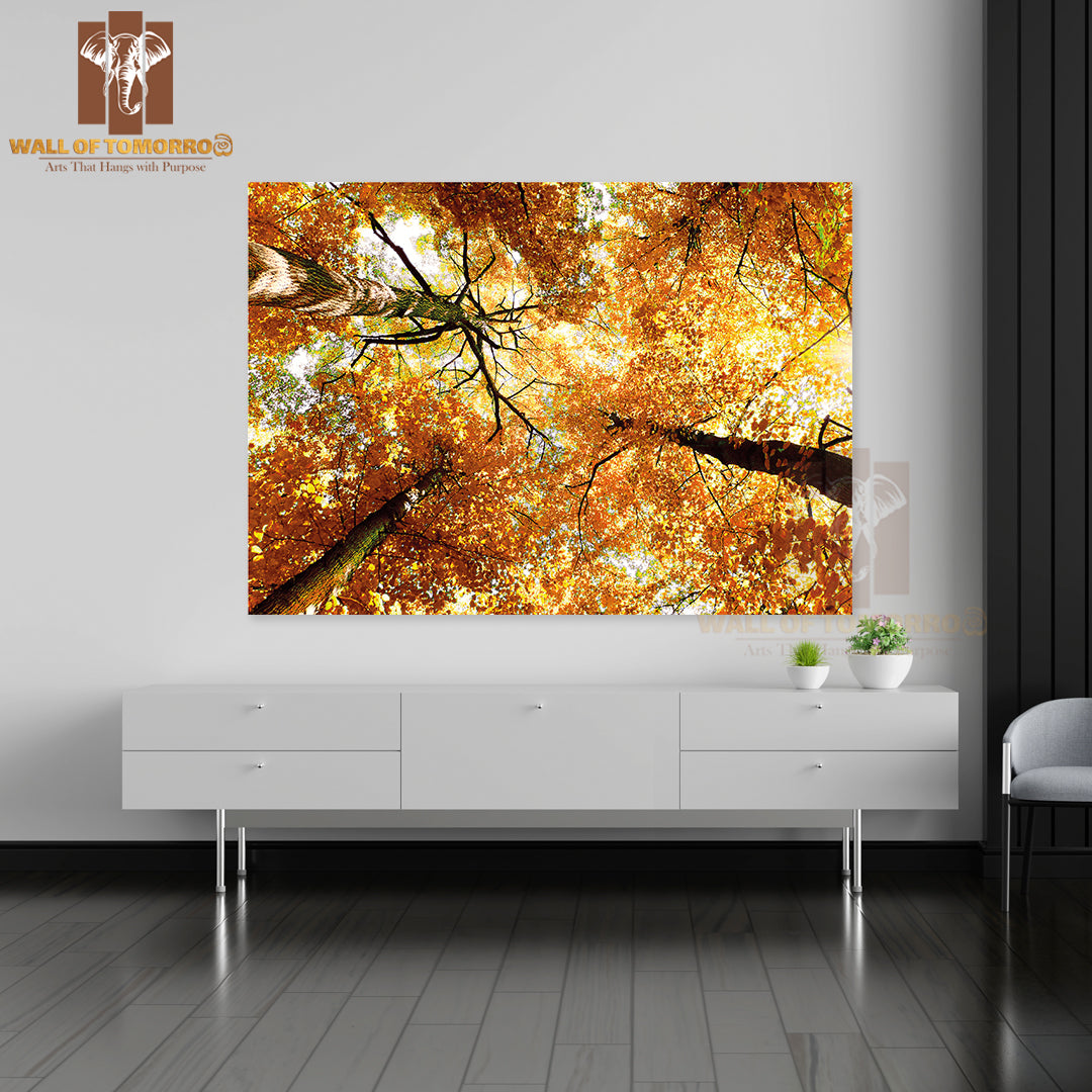 Autumn Leaves Natural Background High Quality Unframed Poster Print & Waterproof Poster Print Wall Décor