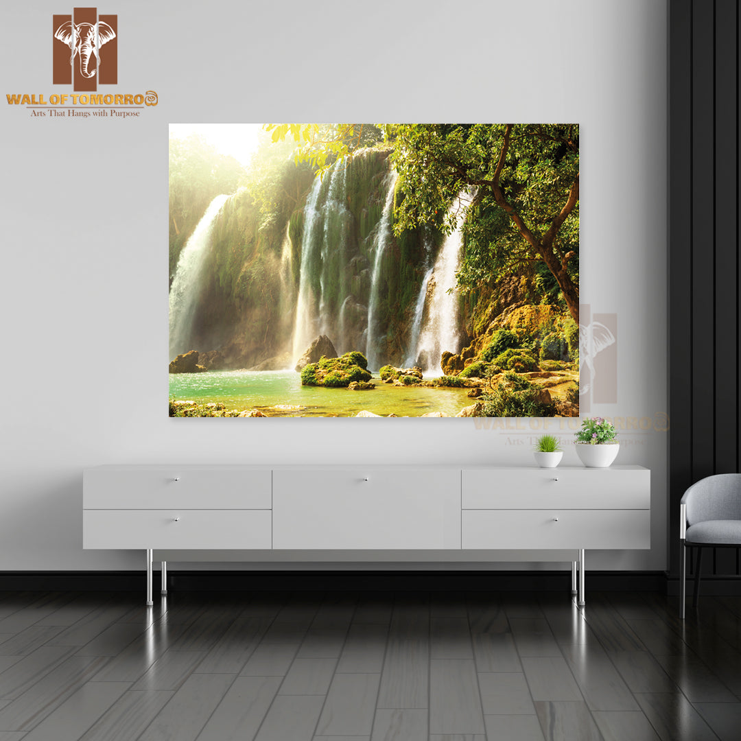 Ban Gioc Detian Waterfall in Vietnam High Quality Unframed Poster Print & Waterproof Poster Print Wall Décor