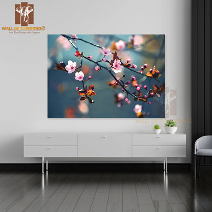 Beautiful Flowering Japanese Cherry Sakura High Quality Unframed Poster Print & Waterproof Poster Print Wall Décor