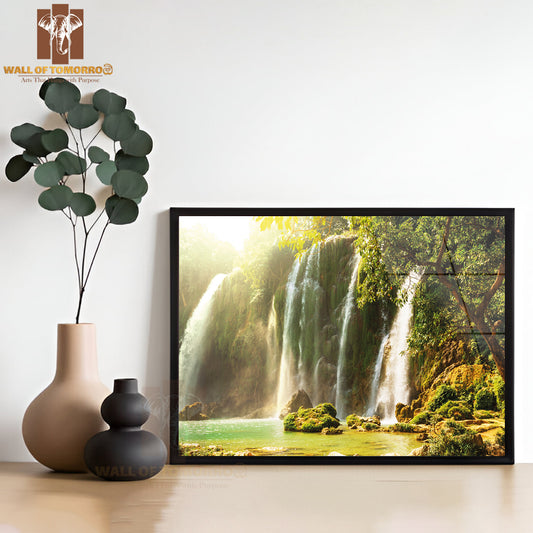 Ban Gioc Detian Waterfall in Vietnam High Quality Unframed Poster Print & Waterproof Poster Print Wall Décor