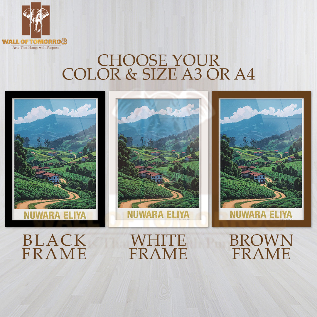 Nuwara Eliya Sri Lanka Travel High Quality Glass Frame Wall Décor