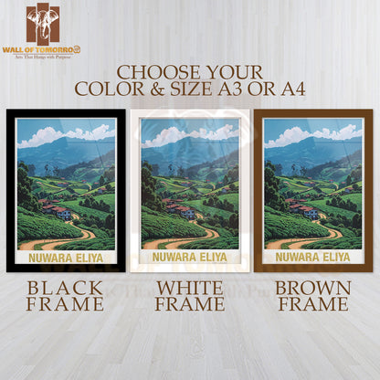 Nuwara Eliya Sri Lanka Travel High Quality Glass Frame Wall Décor