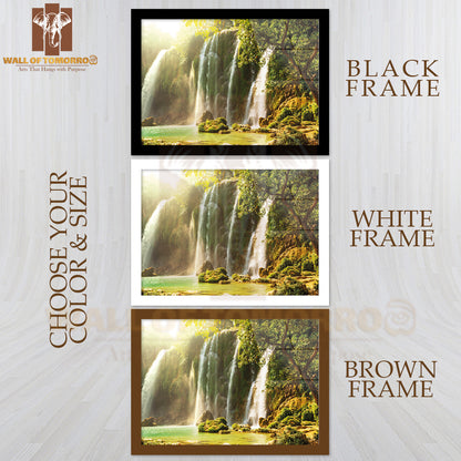 Ban Gioc Detian Waterfall in Vietnam High Quality Unframed Poster Print & Waterproof Poster Print Wall Décor