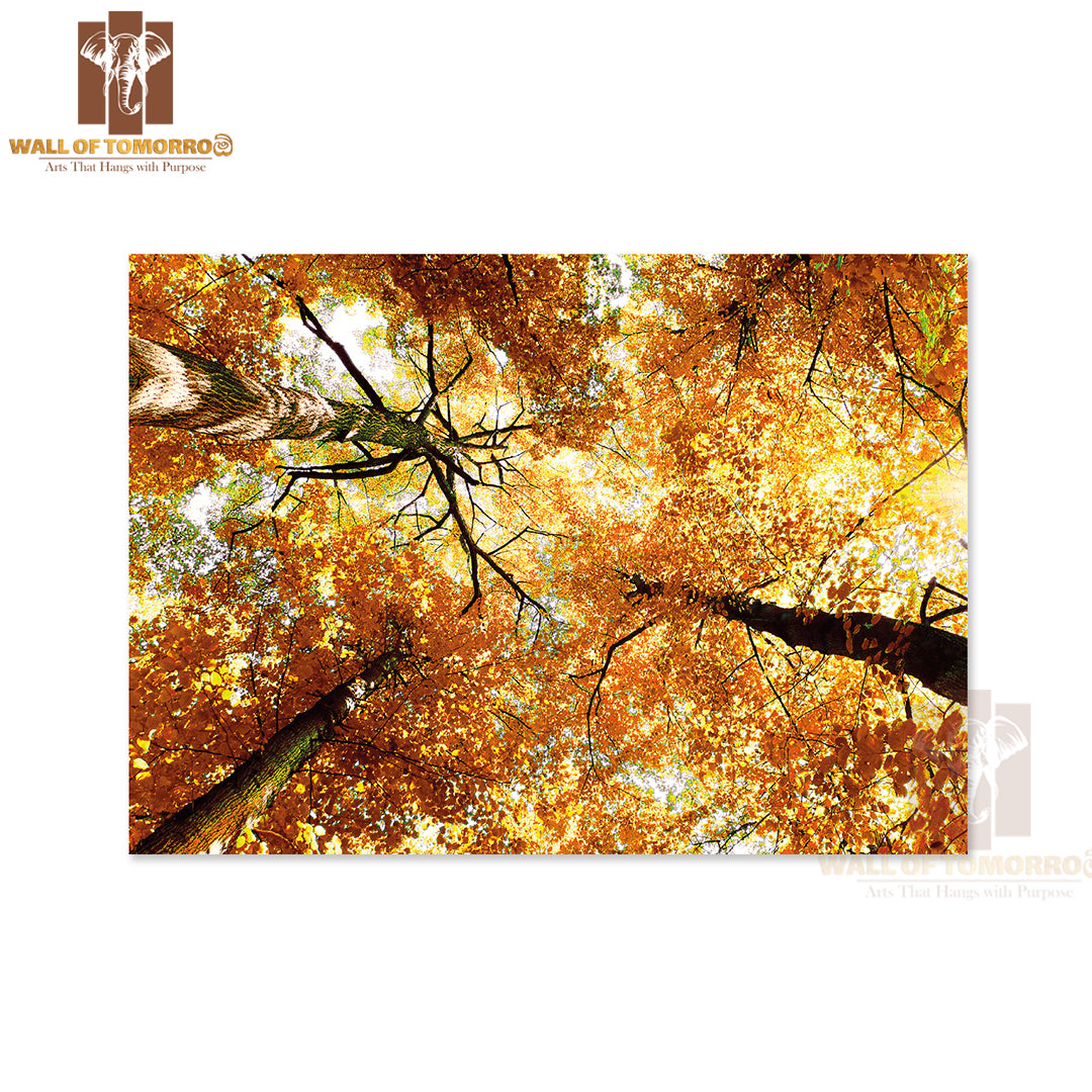 Autumn Leaves Natural Background High Quality Unframed Poster Print & Waterproof Poster Print Wall Décor