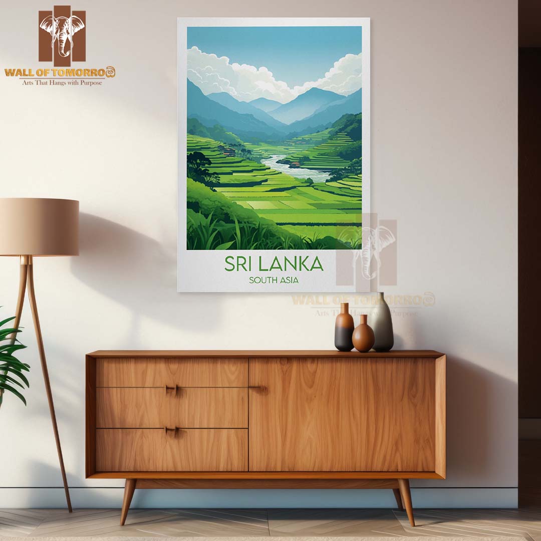 Sri Lanka Travel South Asia High Quality Unframed Poster Print & Laminated Poster Print Wall Décor