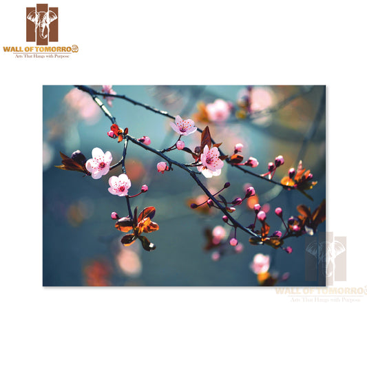Beautiful Flowering Japanese Cherry Sakura High Quality Unframed Poster Print & Waterproof Poster Print Wall Décor