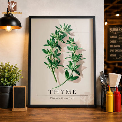 Thyme Kitchen Botanicals Kitchen & Restaurant High Quality Glass Frame Wall Décors in Sri Lanka
