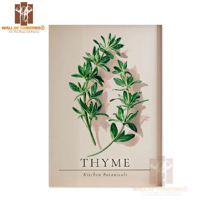 Thyme Kitchen Botanicals Kitchen & Restaurant High Quality Unframed Poster Print & Waterproof Poster Print Wall Décor in Sri Lanka