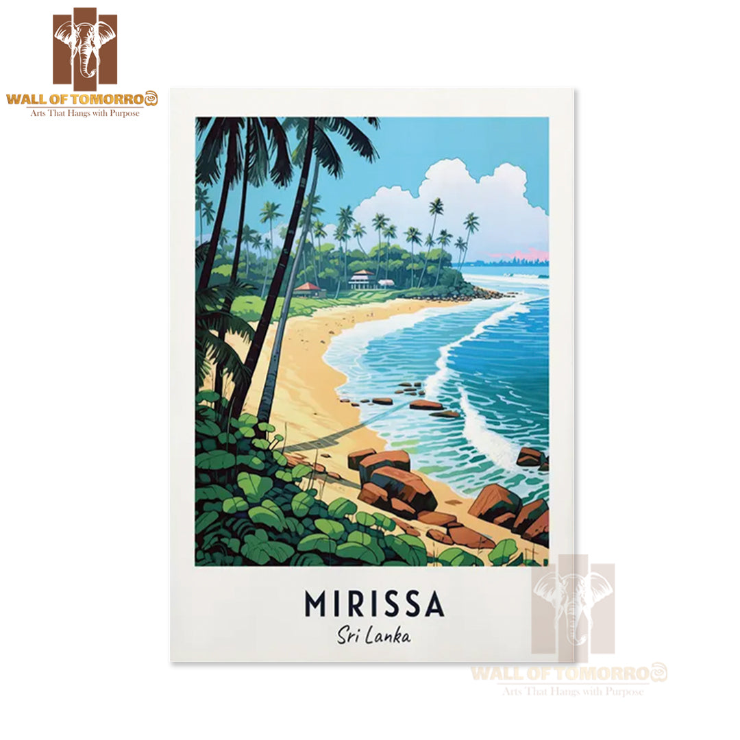 Mirissa Beach Travel Sri Lanka High Quality Unframed Poster Print & Waterproof Poster Print Wall Décor