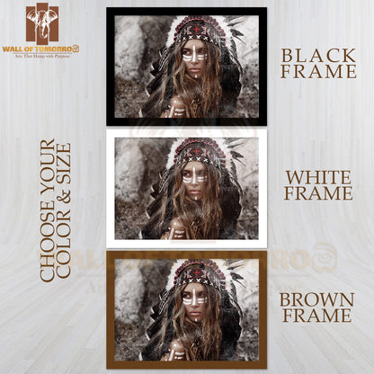 Young Indian Warrior High Quality Unframed Poster Print & Waterproof Poster Print Wall Décor