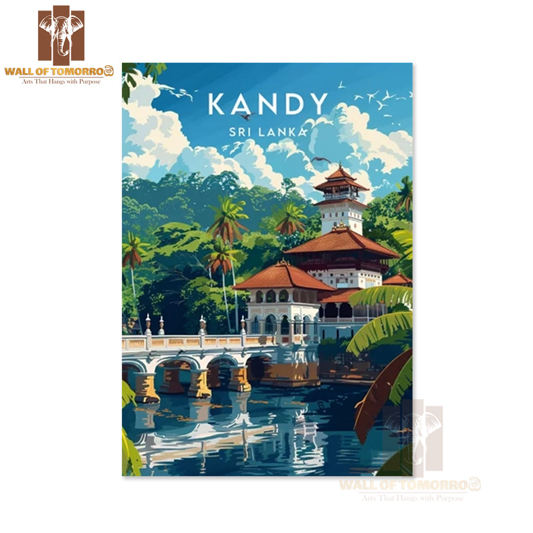 Kandy Travel - Sri Lanka High Quality Unframed Poster Print & Waterproof Poster Print Wall Décor