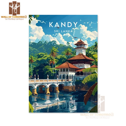 Kandy Travel - Sri Lanka High Quality Unframed Poster Print & Waterproof Poster Print Wall Décor