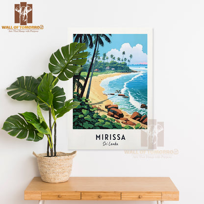 Mirissa Beach Travel Sri Lanka High Quality Unframed Poster Print & Waterproof Poster Print Wall Décor