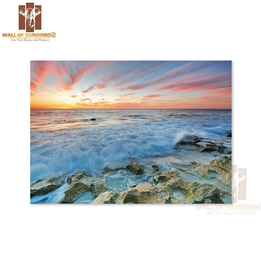 Sunset In Perth, Western Australia High Quality Unframed Poster Print & Waterproof Poster Print Wall Décor