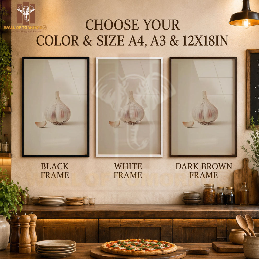 Garlic Kitchen & Restaurant High Quality Glass Frame Wall Décors in Sri Lanka