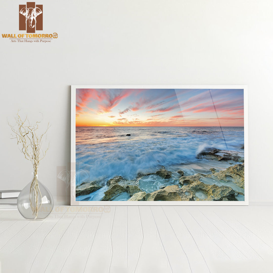Sunset In Perth, Western Australia High Quality Unframed Poster Print & Waterproof Poster Print Wall Décor
