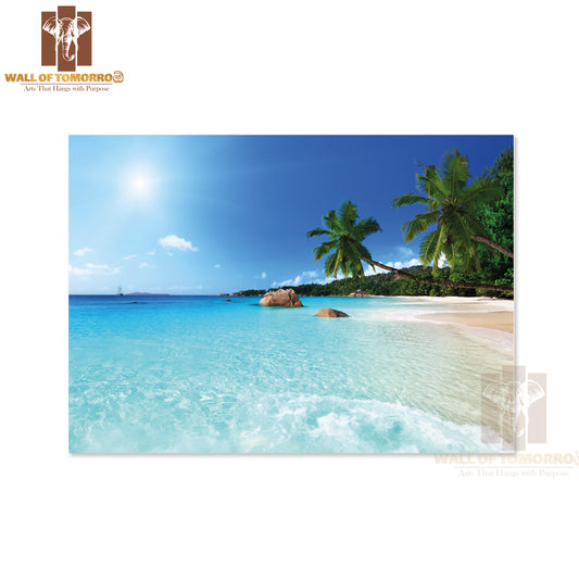 Anse Lazio Beach at Praslin Island, Seychelles High Quality Unframed Poster Print & Waterproof Poster Print Wall Décor